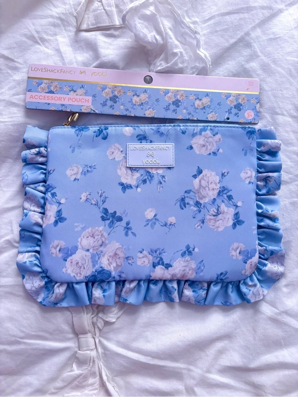 LoveShackFancy x Target - Yoobi Whisper Blue Zip Pencil Case